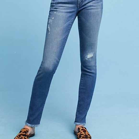 Anthropologie Denim - Pilcro for Anthropologie Mid Rise Distressed Ankle Jeans